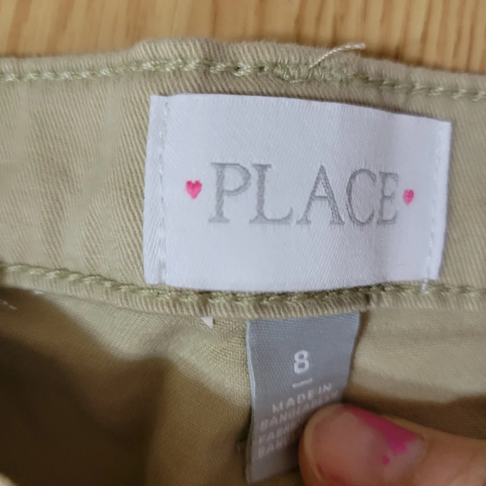 The Children's Place Khaki Chino Bootcut Uniform Pants Sz 8